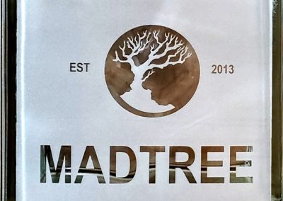2d engraved glass block company name