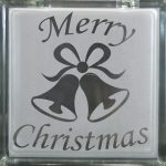 Merry Christmas Bells Negative